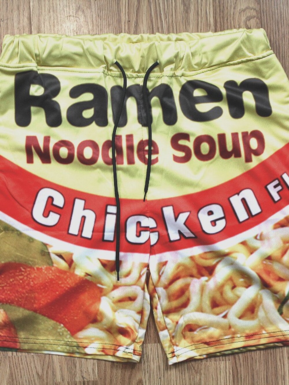 Summer Time Ramen Soup Shorts Size Medium